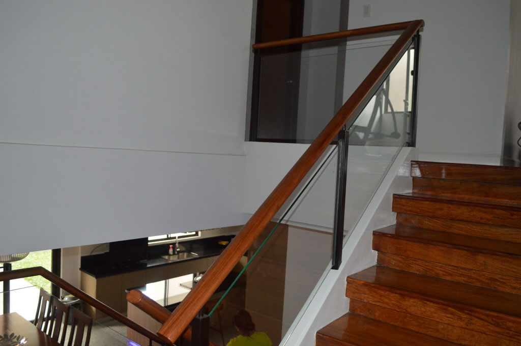 Glass Wrought Iron Railing | Glass Railings Philippines, Glass Railing ...