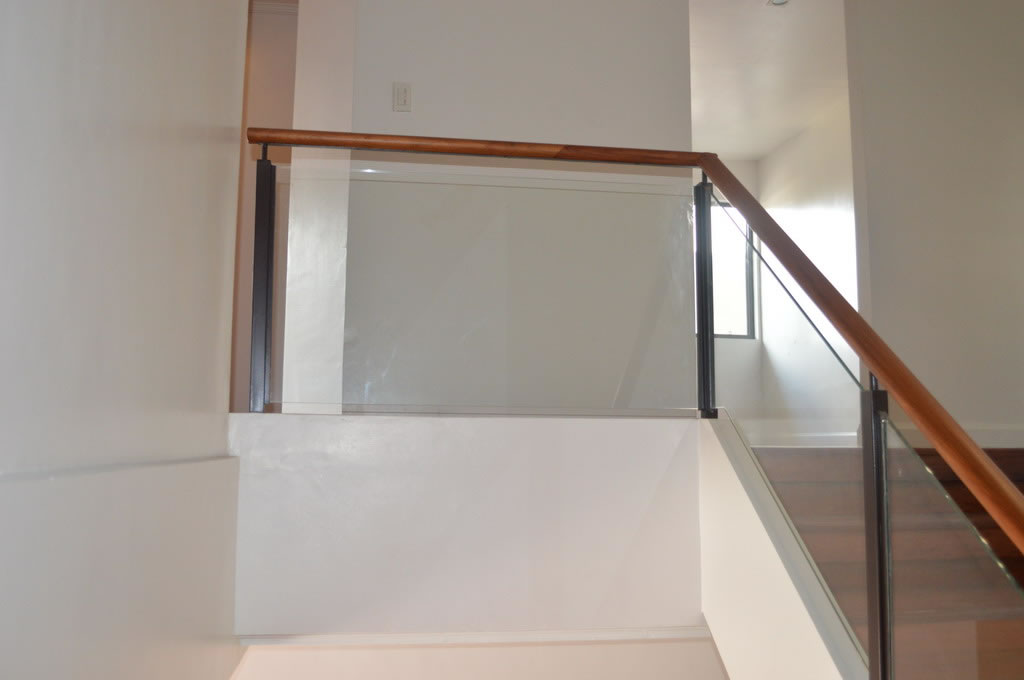 Glass Railing in wrought Iron Frame