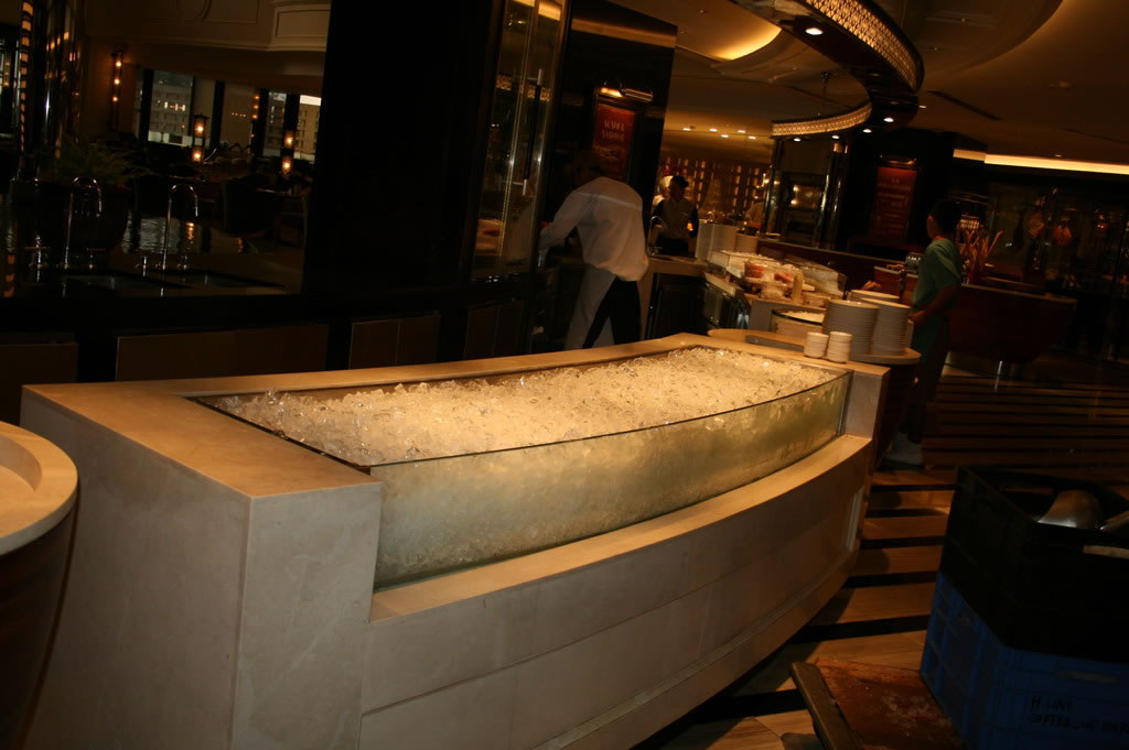 Counter Top Curved Glass
