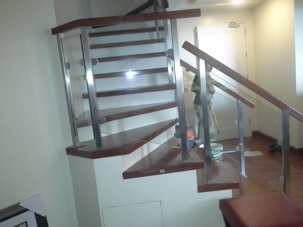 Stair Glass Clear Tempered