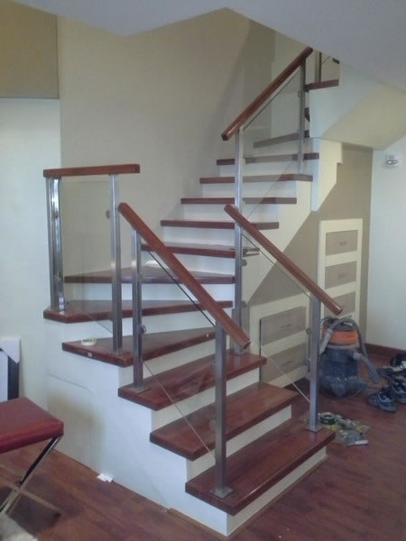 Stair Glass Clear Tempered