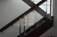 Glass Stair Railing Side Post Mounted